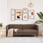 vidaXL Sofa 3-Sitzer Braun Stoff vidaXL Sofa 3-Sitzer Braun Stoff