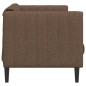 vidaXL Sofa 3-Sitzer Braun Stoff vidaXL Sofa 3-Sitzer Braun Stoff