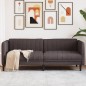 vidaXL Sofa 3-Sitzer Dunkelbraun Stoff vidaXL Sofa 3-Sitzer Dunkelbraun Stoff