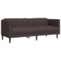 vidaXL Sofa 3-Sitzer Dunkelbraun Stoff vidaXL Sofa 3-Sitzer Dunkelbraun Stoff