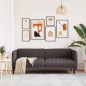 vidaXL Sofa 3-Sitzer Dunkelbraun Stoff vidaXL Sofa 3-Sitzer Dunkelbraun Stoff