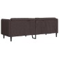 vidaXL Sofa 3-Sitzer Dunkelbraun Stoff vidaXL Sofa 3-Sitzer Dunkelbraun Stoff
