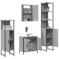 vidaXL 4-tlg. Badmöbel-Set Grau Sonoma Holzwerkstoff vidaXL 4-tlg. Badmöbel-Set Grau Sonoma Holzwerkstoff