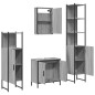 vidaXL 4-tlg. Badmöbel-Set Grau Sonoma Holzwerkstoff vidaXL 4-tlg. Badmöbel-Set Grau Sonoma Holzwerkstoff