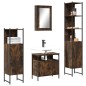 vidaXL 4-tlg. Badmöbel-Set Räuchereiche Holzwerkstoff vidaXL 4-tlg. Badmöbel-Set Räuchereiche Holzwerkstoff