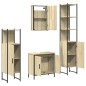 vidaXL 4-tlg. Badmöbel-Set Sonoma-Eiche Holzwerkstoff vidaXL 4-tlg. Badmöbel-Set Sonoma-Eiche Holzwerkstoff