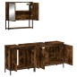 vidaXL 3-tlg. Badmöbel-Set Räuchereiche Holzwerkstoff vidaXL 3-tlg. Badmöbel-Set Räuchereiche Holzwerkstoff