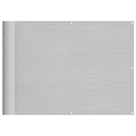 vidaXL Balkon-Sichtschutz Hellgrau 75x800 cm 100 % Polyester-Oxford