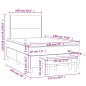 vidaXL Boxspringbett mit Matratze Dunkelgrau 120x190 cm Stoff vidaXL Boxspringbett mit Matratze Dunkelgrau 120x190 cm Stoff