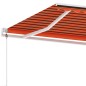Standmarkise Automatisch 600x300 cm Orange/Braun Standmarkise Automatisch 600x300 cm Orange/Braun