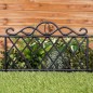 ProGarden Zaunfelder 5 Stk. Dekorativ PP Schwarz 48x34 cm ProGarden Zaunfelder 5 Stk. Dekorativ PP Schwarz 48x34 cm