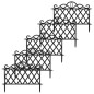 ProGarden Zaunfelder 5 Stk. Dekorativ PP Schwarz 48x34 cm ProGarden Zaunfelder 5 Stk. Dekorativ PP Schwarz 48x34 cm