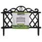 ProGarden Zaunfelder 5 Stk. Dekorativ PP Schwarz 48x34 cm ProGarden Zaunfelder 5 Stk. Dekorativ PP Schwarz 48x34 cm