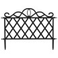 ProGarden Zaunfelder 5 Stk. Dekorativ PP Schwarz 48x34 cm ProGarden Zaunfelder 5 Stk. Dekorativ PP Schwarz 48x34 cm