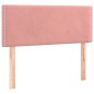 vidaXL Boxspringbett mit Matratze & LED Rosa 120x190 cm Samt vidaXL Boxspringbett mit Matratze & LED Rosa 120x190 cm Samt