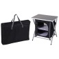 Redcliffs Campingschrank Klappbar Schwarz 60x45x64 cm Redcliffs Campingschrank Klappbar Schwarz 60x45x64 cm