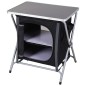 Redcliffs Campingschrank Klappbar Schwarz 60x45x64 cm Redcliffs Campingschrank Klappbar Schwarz 60x45x64 cm
