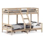 vidaXL Etagenbett 80x200/120x200 cm Massivholz Kiefer vidaXL Etagenbett 80x200/120x200 cm Massivholz Kiefer