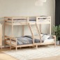 vidaXL Etagenbett 80x200/120x200 cm Massivholz Kiefer vidaXL Etagenbett 80x200/120x200 cm Massivholz Kiefer