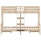 vidaXL Etagenbett 80x200/120x200 cm Massivholz Kiefer vidaXL Etagenbett 80x200/120x200 cm Massivholz Kiefer