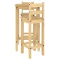 vidaXL 3-tlg. Bar-Set Massivholz Kiefer vidaXL 3-tlg. Bar-Set Massivholz Kiefer