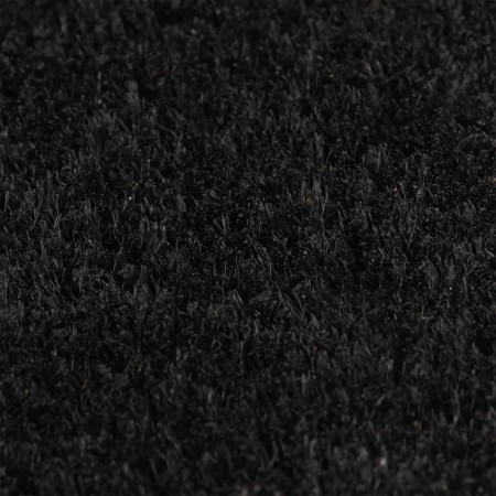 vidaXL Fußmatte Schwarz 40x60 cm Kokosfaser Getuftet