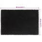 vidaXL Fußmatte Schwarz 40x60 cm Kokosfaser Getuftet vidaXL Fußmatte Schwarz 40x60 cm Kokosfaser Getuftet
