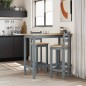 vidaXL 3-tlg. Bar-Set Grau Massivholz Kiefer vidaXL 3-tlg. Bar-Set Grau Massivholz Kiefer