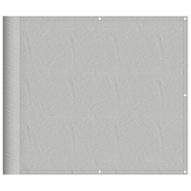 vidaXL Balkon-Sichtschutz Hellgrau 90x300 cm 100 % Polyester-Oxford