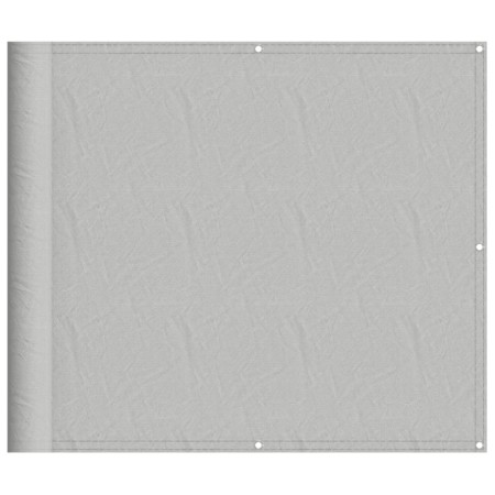 vidaXL Balkon-Sichtschutz Hellgrau 90x700 cm 100 % Polyester Oxford