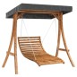 vidaXL Hollywoodschaukel mit Dach Massivholz Fichte mit Teak-Finish vidaXL Hollywoodschaukel mit Dach Massivholz Fichte mit Teak-Finish