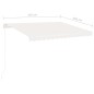 Standmarkise Automatisch 350x250 cm Cremeweiß