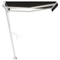 vidaXL Automatische Markise mit LED & Windsensor 350x250 cm Anthrazit