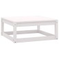 vidaXL 7-tlg. Garten-Lounge-Set Weiß Massivholz Kiefer vidaXL 7-tlg. Garten-Lounge-Set Weiß Massivholz Kiefer