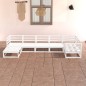 vidaXL 7-tlg. Garten-Lounge-Set Weiß Massivholz Kiefer vidaXL 7-tlg. Garten-Lounge-Set Weiß Massivholz Kiefer
