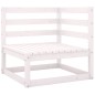 vidaXL 7-tlg. Garten-Lounge-Set Weiß Massivholz Kiefer vidaXL 7-tlg. Garten-Lounge-Set Weiß Massivholz Kiefer