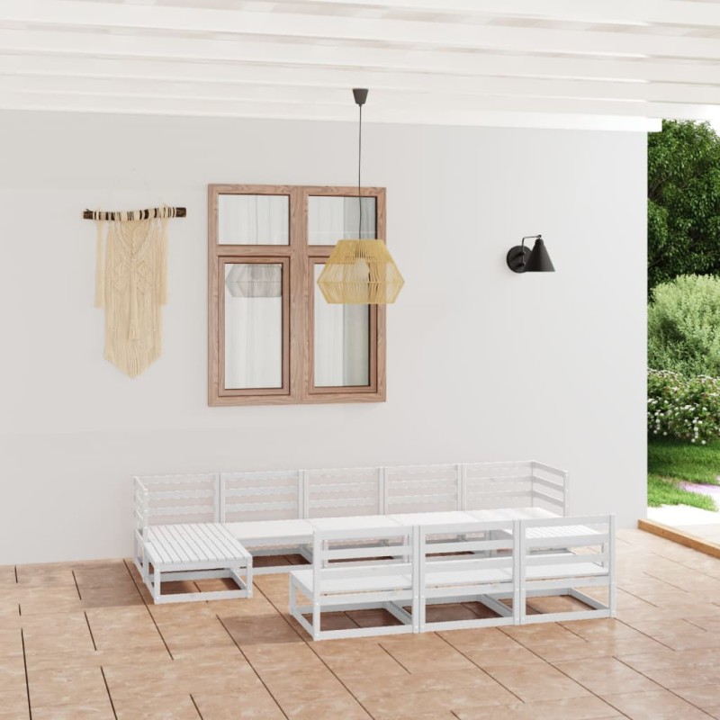vidaXL 10-tlg. Garten-Lounge-Set Massivholz Kiefer vidaXL 10-tlg. Garten-Lounge-Set Massivholz Kiefer