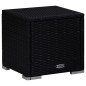 vidaXL 3-tlg. Garten-Sonnenliegen mit Teetisch Poly Rattan Schwarz vidaXL 3-tlg. Garten-Sonnenliegen mit Teetisch Poly Rattan Schwarz