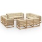vidaXL 13-tlg. Garten-Lounge-Set mit Kissen Kiefer Massivholz vidaXL 13-tlg. Garten-Lounge-Set mit Kissen Kiefer Massivholz