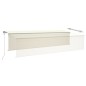 vidaXL Markise Automatisch Einziehbar mit Volant 6x3 m Creme vidaXL Markise Automatisch Einziehbar mit Volant 6x3 m Creme