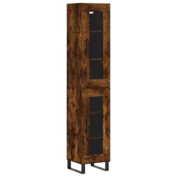 Highboard Räuchereiche 34,5x34x180 cm Holzwerkstoff
