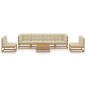 vidaXL 7-tlg. Garten-Lounge-Set mit Kissen Kiefer Massivholz vidaXL 7-tlg. Garten-Lounge-Set mit Kissen Kiefer Massivholz