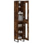 Highboard Räuchereiche 34,5x34x180 cm Holzwerkstoff Highboard Räuchereiche 34,5x34x180 cm Holzwerkstoff