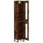 Highboard Räuchereiche 34,5x34x180 cm Holzwerkstoff Highboard Räuchereiche 34,5x34x180 cm Holzwerkstoff