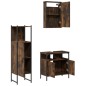 vidaXL 3-tlg. Badmöbel-Set Räuchereiche Holzwerkstoff vidaXL 3-tlg. Badmöbel-Set Räuchereiche Holzwerkstoff