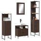 vidaXL 4-tlg. Badmöbel-Set Braun Eichen-Optik Holzwerkstoff vidaXL 4-tlg. Badmöbel-Set Braun Eichen-Optik Holzwerkstoff