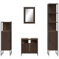 vidaXL 4-tlg. Badmöbel-Set Braun Eichen-Optik Holzwerkstoff vidaXL 4-tlg. Badmöbel-Set Braun Eichen-Optik Holzwerkstoff