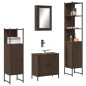 vidaXL 4-tlg. Badmöbel-Set Braun Eichen-Optik Holzwerkstoff vidaXL 4-tlg. Badmöbel-Set Braun Eichen-Optik Holzwerkstoff