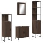 vidaXL 4-tlg. Badmöbel-Set Braun Eichen-Optik Holzwerkstoff vidaXL 4-tlg. Badmöbel-Set Braun Eichen-Optik Holzwerkstoff