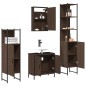 vidaXL 4-tlg. Badmöbel-Set Braun Eichen-Optik Holzwerkstoff vidaXL 4-tlg. Badmöbel-Set Braun Eichen-Optik Holzwerkstoff